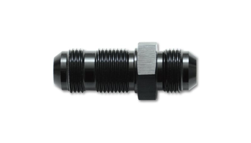 Vibrant -12AN Flare Straight Bulkhead Adapter Fitting - Aluminum - 10685