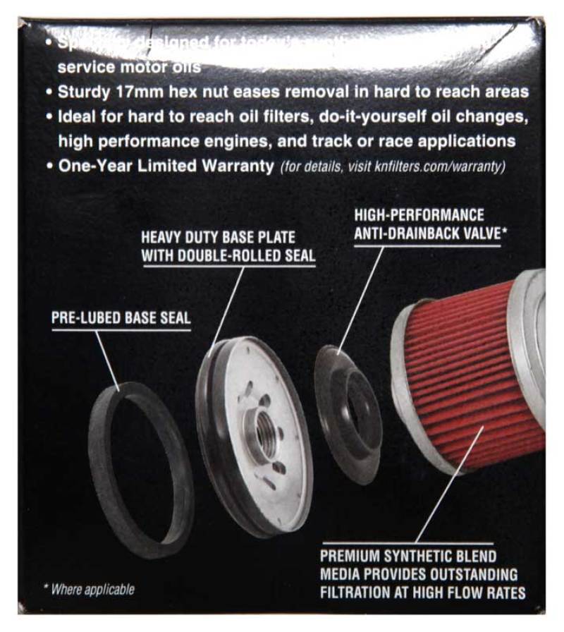 K&N BMW 3.031in OD x 3.531in H Oil Filter - KN-163