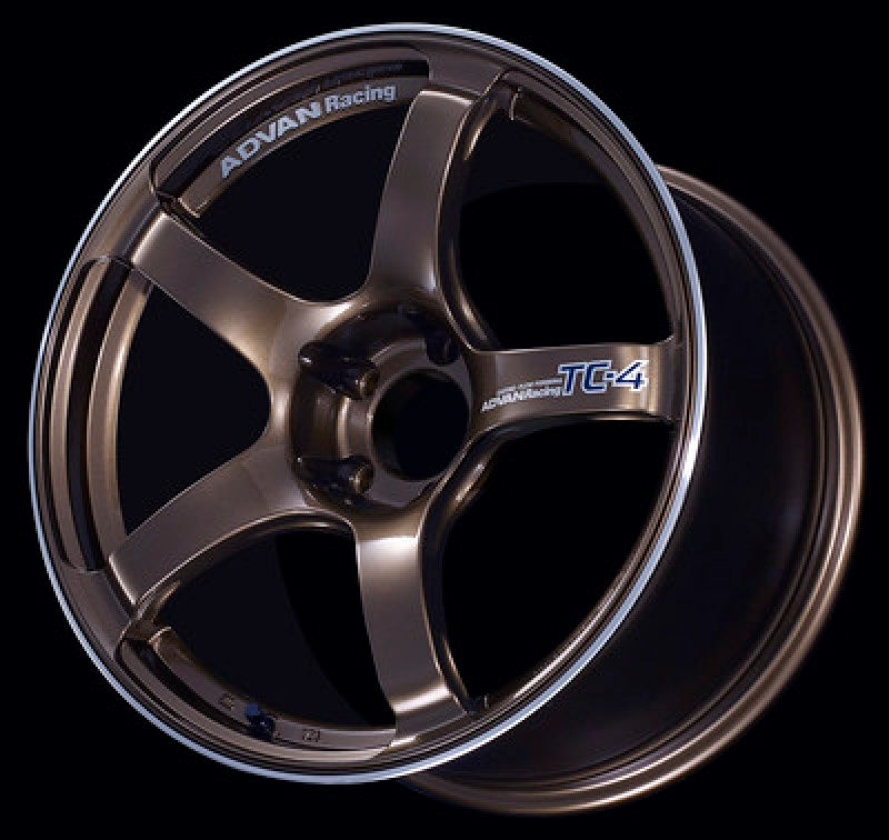Advan TC4 17x9.0 +35 5-114.3 Umber Bronze Metallic &amp; Ring Wheel - YAD7I35EUAR