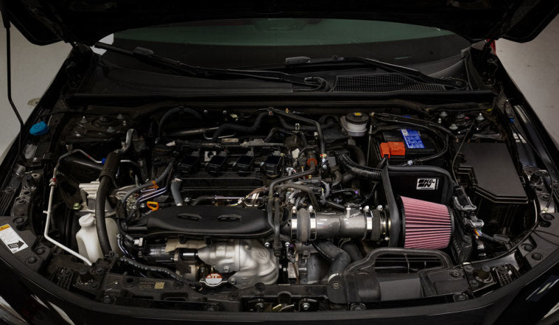 K&amp;N 2022 Honda Civic 1.5L Turbo L4 Silver Typhoon Intake - 69-1509TC
