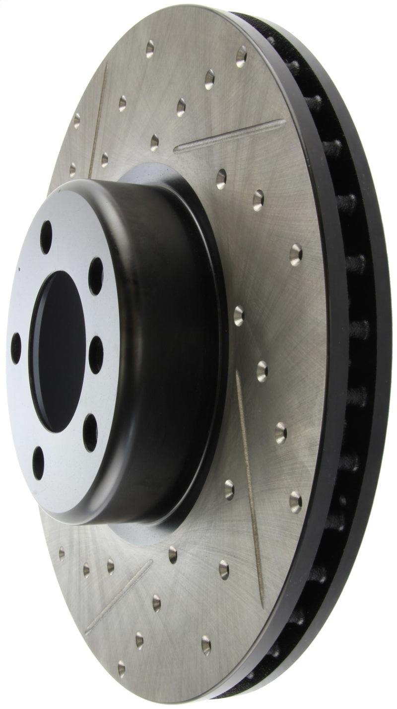 StopTech BMW 12-15 335i / 2014 428i / 2015 235i/228i Front Right Slotted &amp; Drilled Sport Brake Rotor - 127.34140R