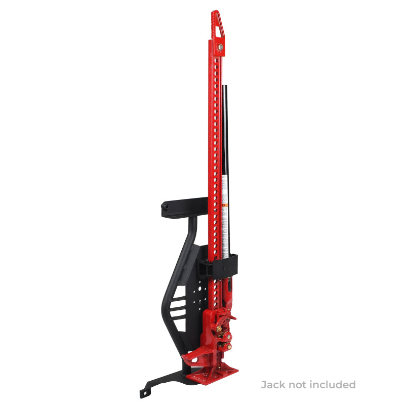 Go Rhino 18-24 Jeep Wrangler JL/JLU/JT Front Fender Jack Mount for Hi-Lift Jack - Tex. Blk - 701011T