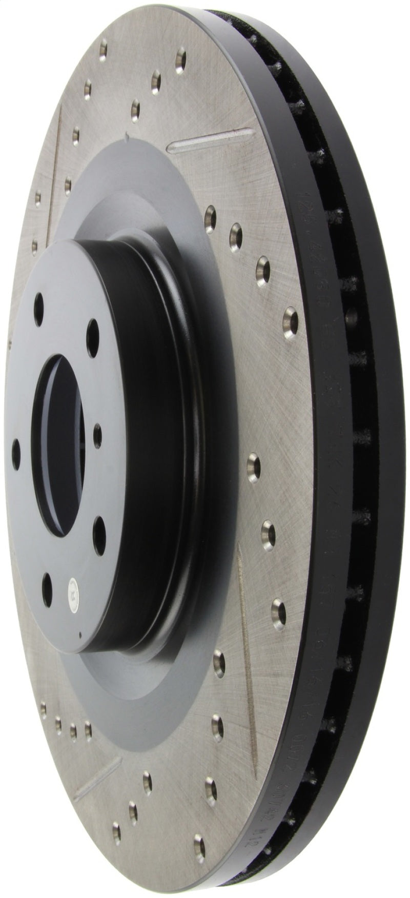StopTech 06-07 350Z / 05-07 G35 exp Sport/ 06-07 G35X SportStop Slotted &amp; Drilled Front Right Rotor - 127.42080R