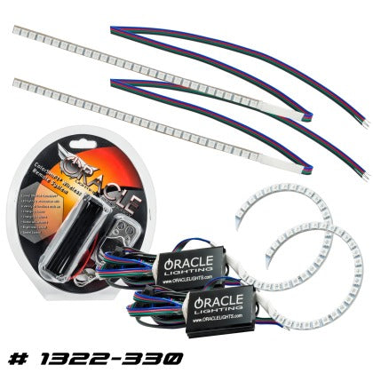 Oracle 15-17 Ford Focus RS-ST DRL Upgrade w- Halo Kit - ColorSHIFT w- 2.0 Controller