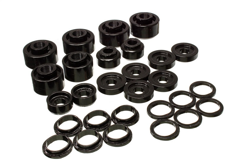 Energy Suspension 99-07 Ford F-250/F-350 SD 2/4WD Crew Cab Body Mount Set - Black - 4.4120G