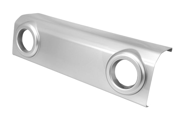 Omix Front Bumper Applique Silver 07-18 Jeep Wrangler - 12040.08 for 2007-2018 Jeep Wrangler - front view