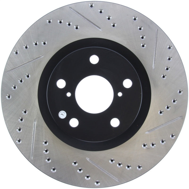 StopTech 5/93-98 Toyota Supra Turbo Left Front Slotted &amp; Drilled Rotor - 127.44103L