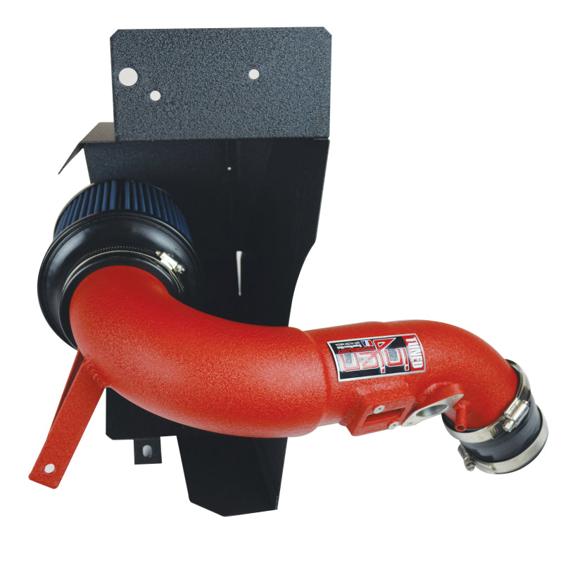 Injen 17-19 Honda Civic Type R 2.0T Wrinkle Red Short Ram Air Intake - SP1583WR for 2017-2022 Honda Civic Type R - angle view