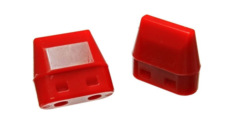 Energy Suspension Ft Axle Bump Stop Set - Red - 5.9105R for 2003-2010 Dodge Ram 3500 - angle view