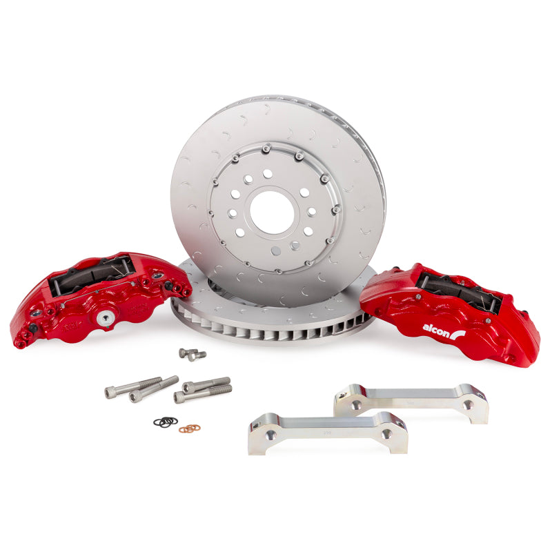 Alcon 2021+ RAM TRX 376x42mm Rotors 6-Piston Red Calipers Front Brake Upgrade Kit - BKF1559AX75