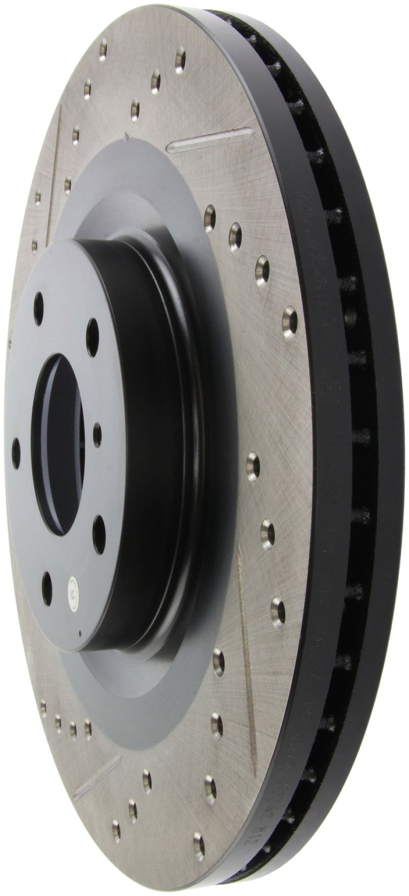 StopTech 06-07 350Z / 05-07 G35 exp Sport/ 06-07 G35X SportStop Slotted &amp; Drilled Front Right Rotor - 127.42080R