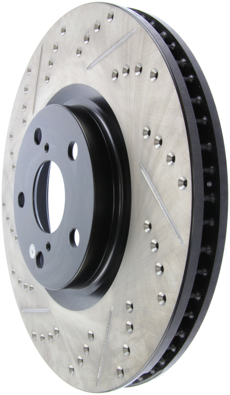 StopTech 5/93-98 Toyota Supra Turbo Right Front Slotted &amp; Drilled Rotor - 127.44104R