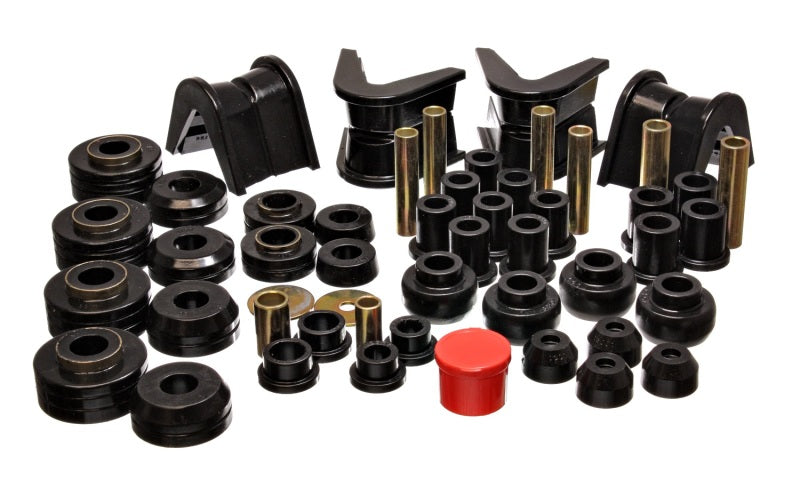 Energy Suspension 73-79 Ford F-150 Pickup 4WD Black Hyper-flex Master Bushing Set - 4.18107G for 1977-1979 Ford F 150 - angle
