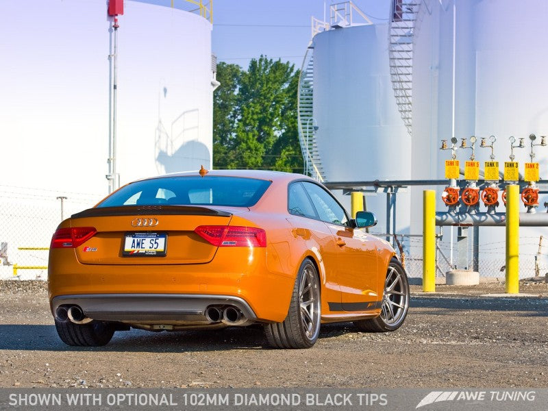 AWE Tuning Audi B8.5 S5 3.0T Touring Edition Exhaust System - Diamond Black Tips (102mm) - 3010-43030