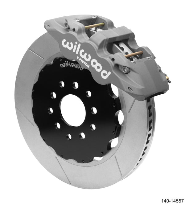 Wilwood AERO6 Front Big Brake Race Kit 14.00 Black 96-13 Chevrolet Corvette Z06 (C5/C6) w/o Lines - 140-14557 for 1997-2013 C