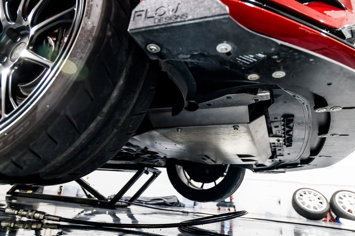 Raptor Racing by DMGFAB- Volkswagen MQB Aluminum Skidplate with Oil Door