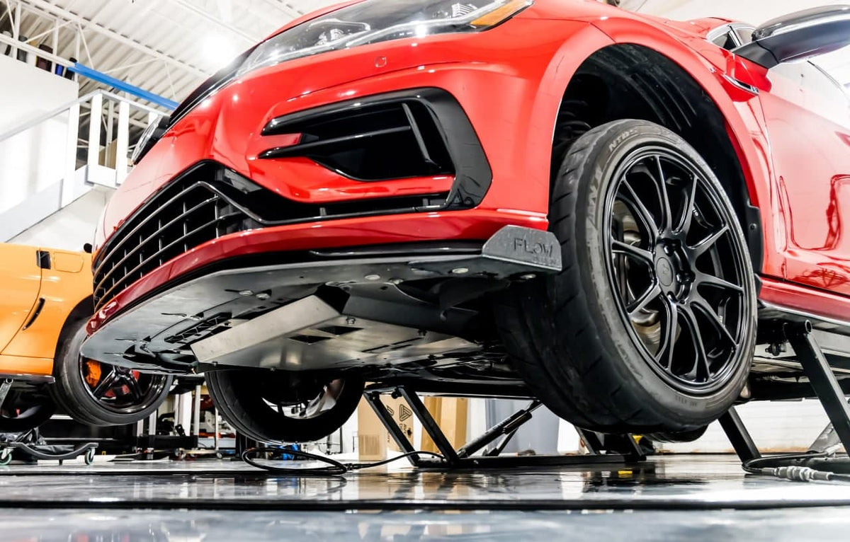 Raptor Racing by DMGFAB- Volkswagen MQB Aluminum Skidplate with Oil Door